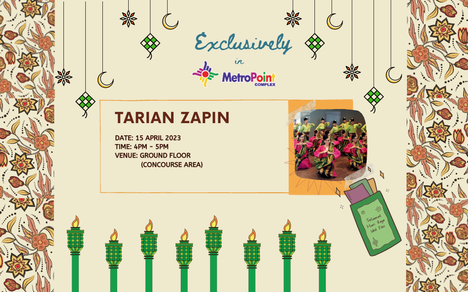 date 28 march 2023 - 27 april 2023 Time 10AM - 10PM VENUE INFORMATION COUNTER GROUND FLOOR (2)