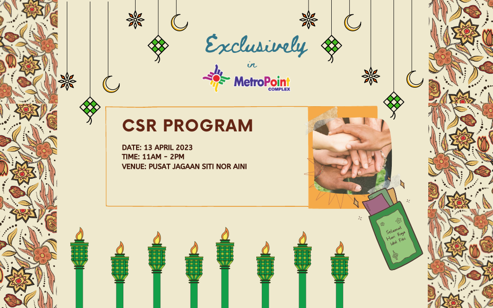 date 28 march 2023 - 27 april 2023 Time 10AM - 10PM VENUE INFORMATION COUNTER GROUND FLOOR